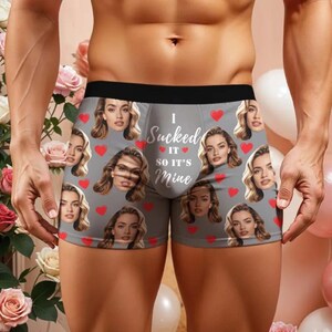 Boxer personalizzati con foto: slip boxer personalizzati con foto, un regalo divertente immagine 12