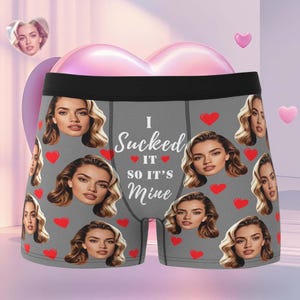 Boxer personalizzati con foto: slip boxer personalizzati con foto, un regalo divertente immagine 11