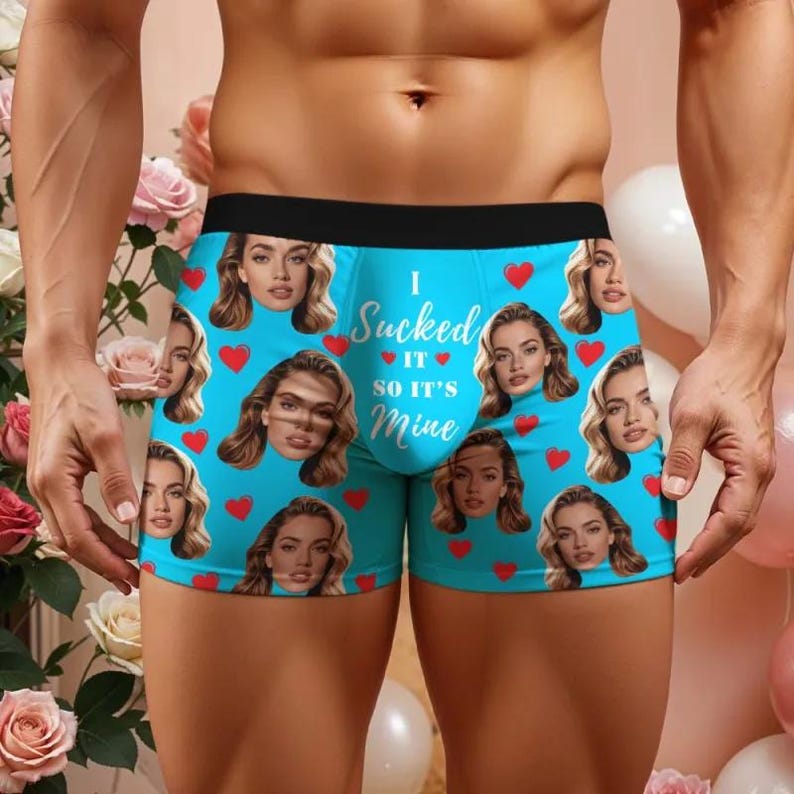 Boxer personalizzati con foto: slip boxer personalizzati con foto, un regalo divertente immagine 2