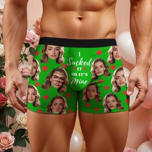 Boxer personalizzati con foto: slip boxer personalizzati con foto, un regalo divertente immagine 9