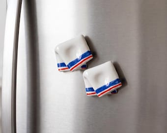 Tea Towel Spoon Rest Fridge Magnet ,Handmade Kitchen Gift ,Kitchen Fridge Magnet ,Handmade Spoon Rest Housewarming Gift