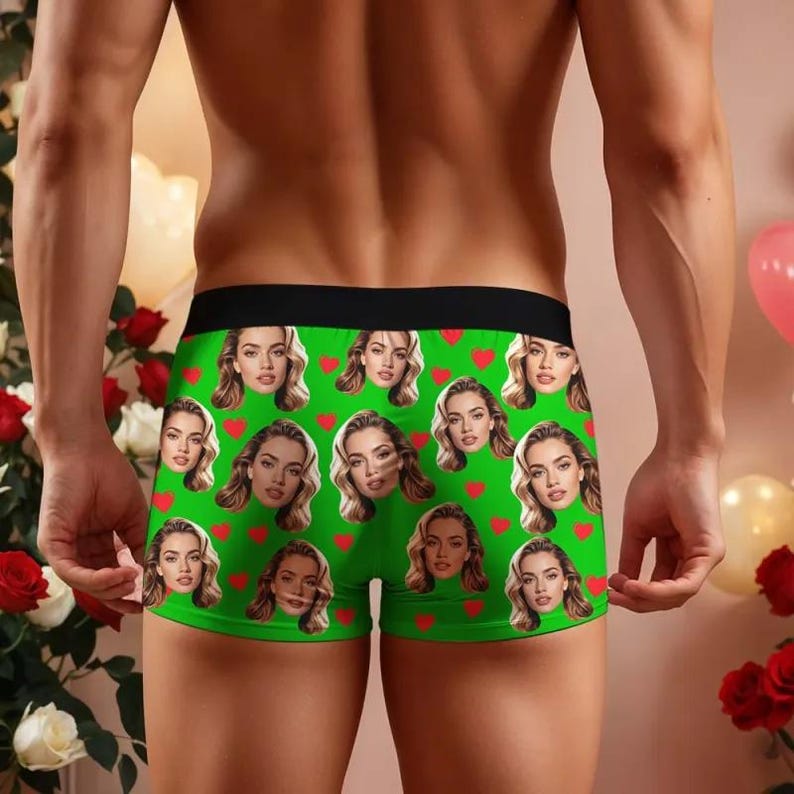 Boxer personalizzati con foto: slip boxer personalizzati con foto, un regalo divertente immagine 10