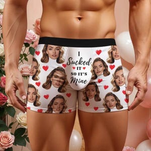 Boxer personalizzati con foto: slip boxer personalizzati con foto, un regalo divertente immagine 18