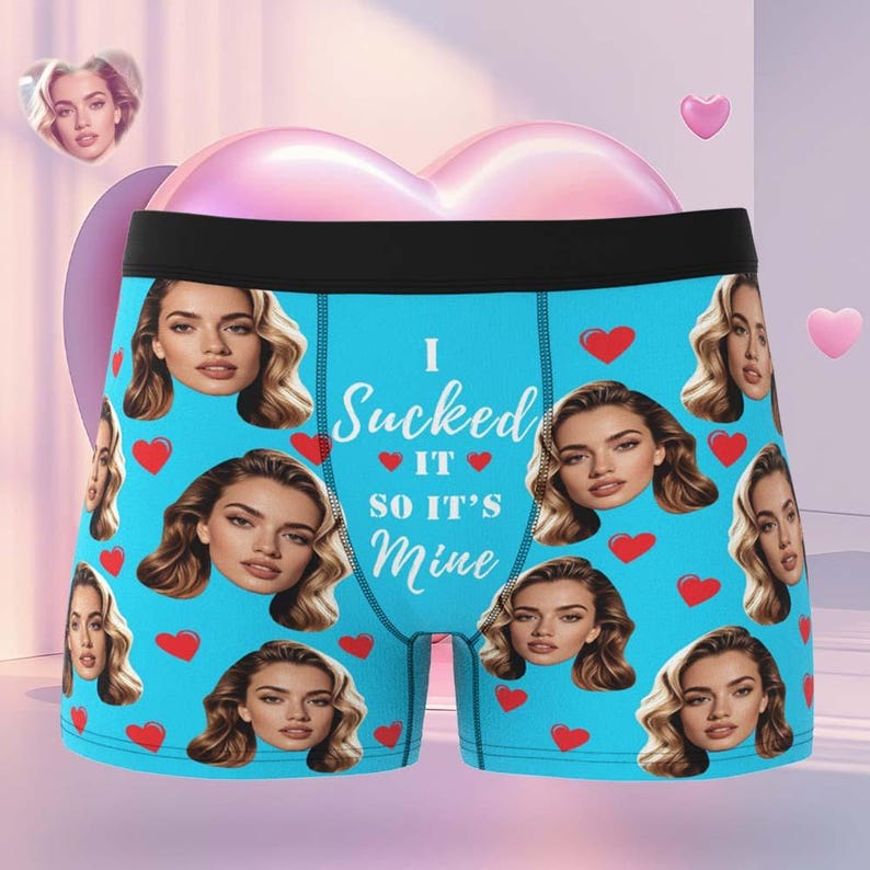 Boxer personalizzati con foto: slip boxer personalizzati con foto, un regalo divertente immagine 3