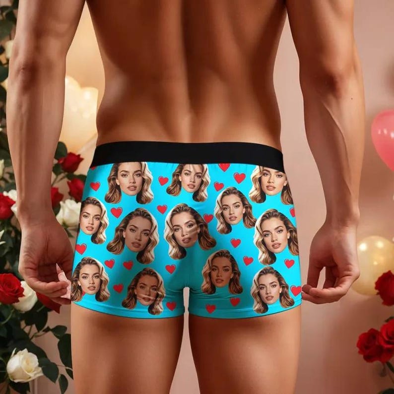 Boxer personalizzati con foto: slip boxer personalizzati con foto, un regalo divertente immagine 4