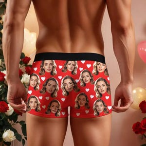 Boxer personalizzati con foto: slip boxer personalizzati con foto, un regalo divertente immagine 6