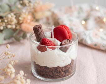 Handmade Cheesecake Candle, Scented Dessert Candle, Soy Wax Candle, Realistic Cake Candle, Unique Candle Gift for Her