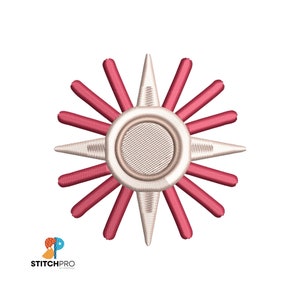 Nordic star machine embroidery design, stitch file instant download