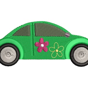 Beetle Car embroidery design, instant download machine embroidery file