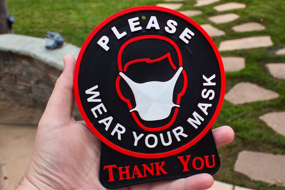 Mask Sign - Etsy