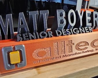 Desktop Nameplate