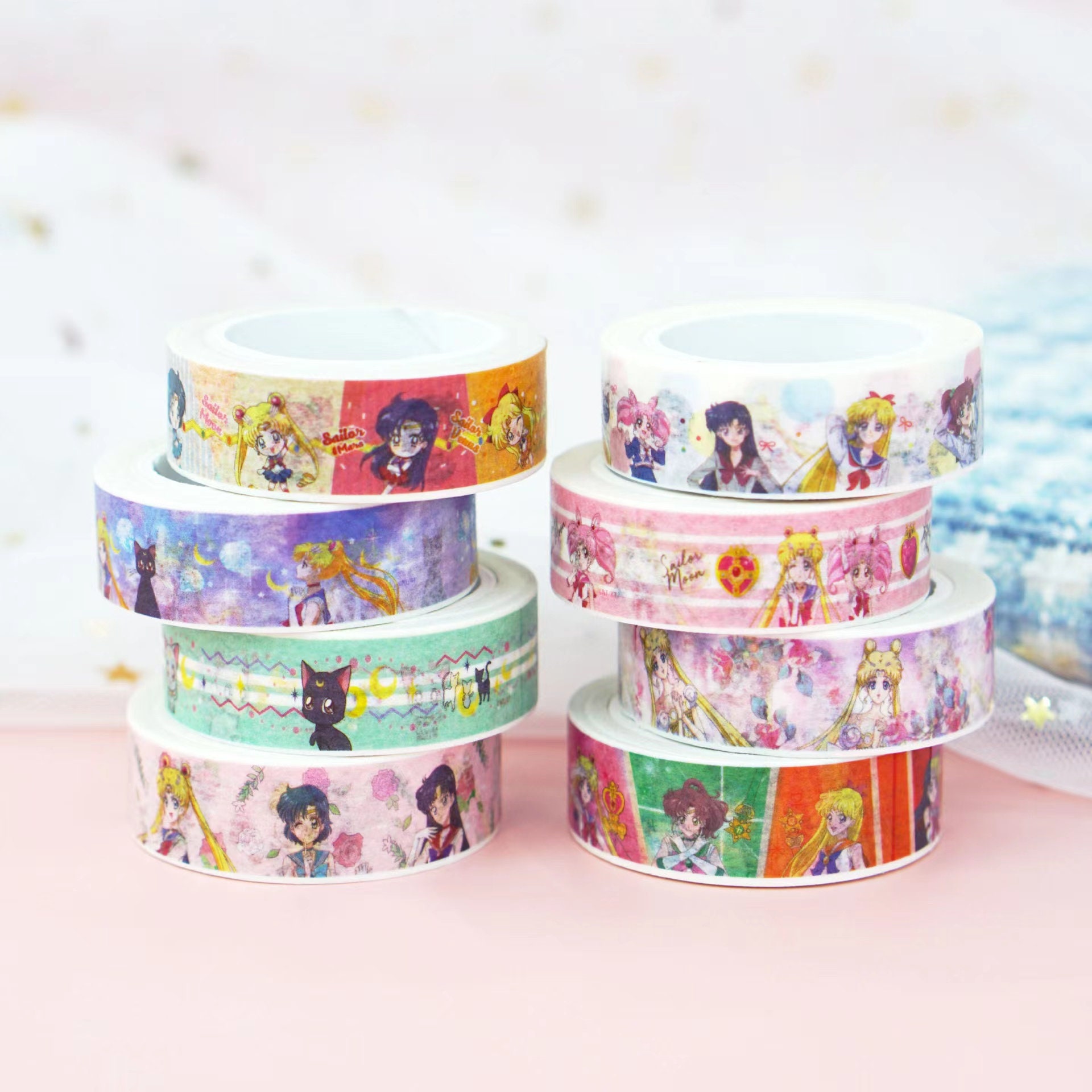 Japanese Washi Tape, Sailor Moon Crystal Anime Manga Washi Tape 8 Designs  to Choose From 2METRES Sample or 8METRES 