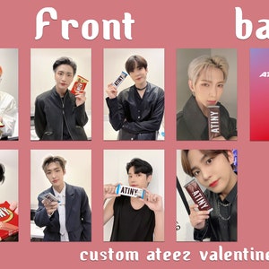 Ateez Photocards | Fanmade Lomo | Valentines Day