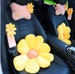 Car Headrest Fashionable Daisy Flower Neck Pillows Cushion Auto for Women Seatbelt Protect Lumbar Head Rest Seat Car Goods 