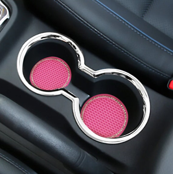 2pcs Car Coaster Water Cup Bottle Holder Anti-slip Pad for