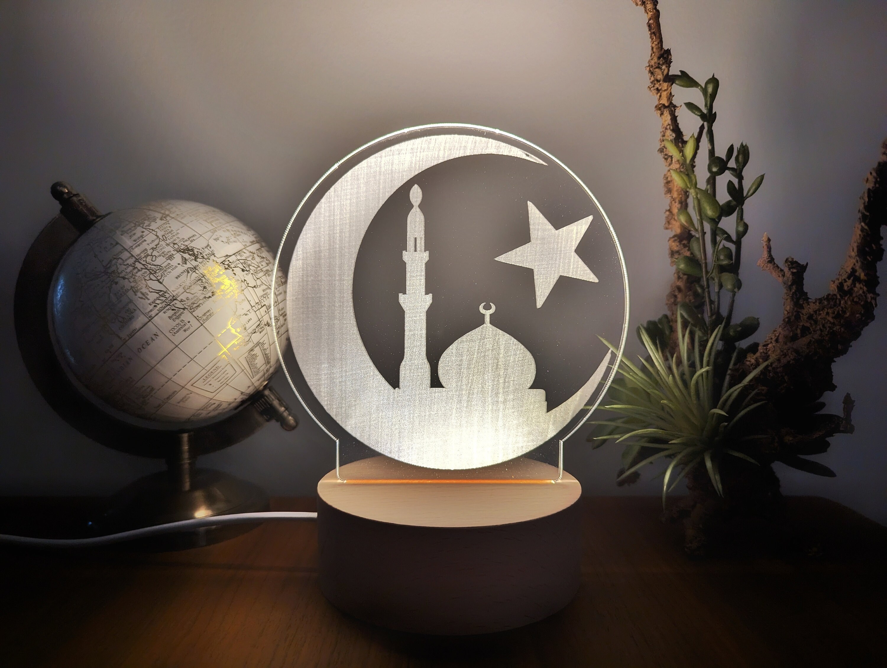 Bismillah, Muslim, Islam, Mosque, Muhammad, Allah, LED Sign, LED Lamp ...