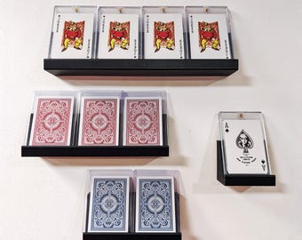Trading Card Display Shelf: Wall Mount or Desk Stand