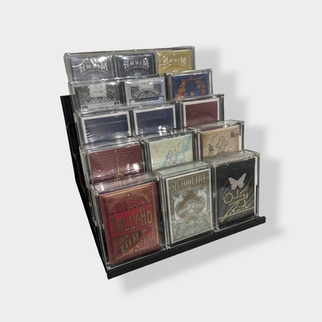Like Card Display Playing Cards Deck Display Stand Step Shelf Poker Tarot - Etsy