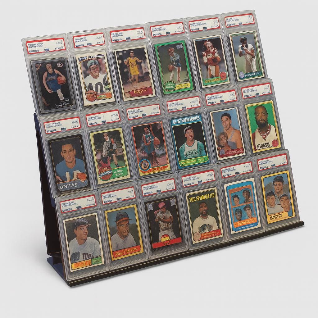 Graded Baseball Card Display Wall - Etsy