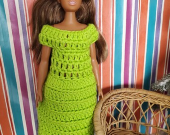 Crochet barbie dress store free pattern