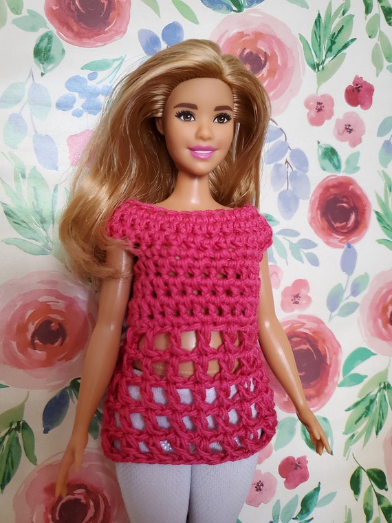 Conjunto short e Blusa para Barbie em crochê