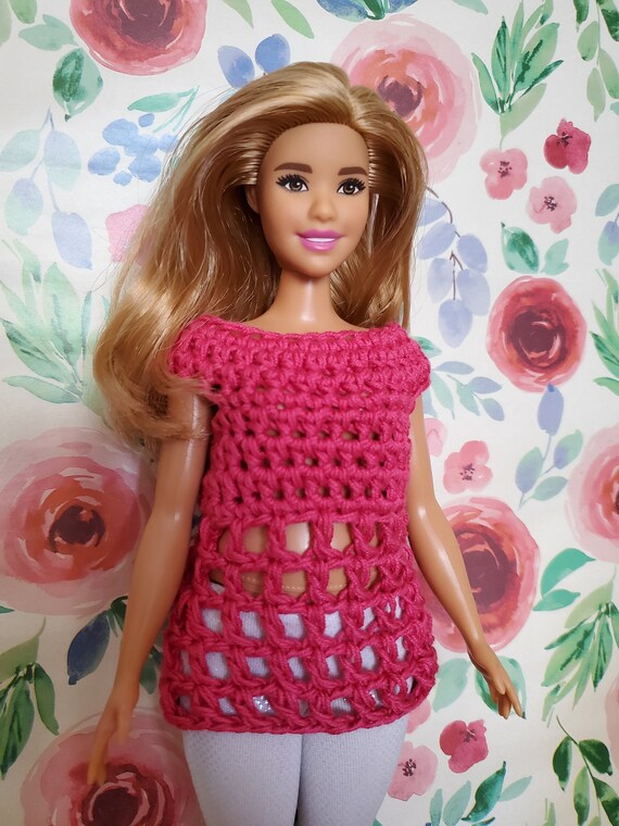 Conjunto short e Blusa para Barbie em crochê