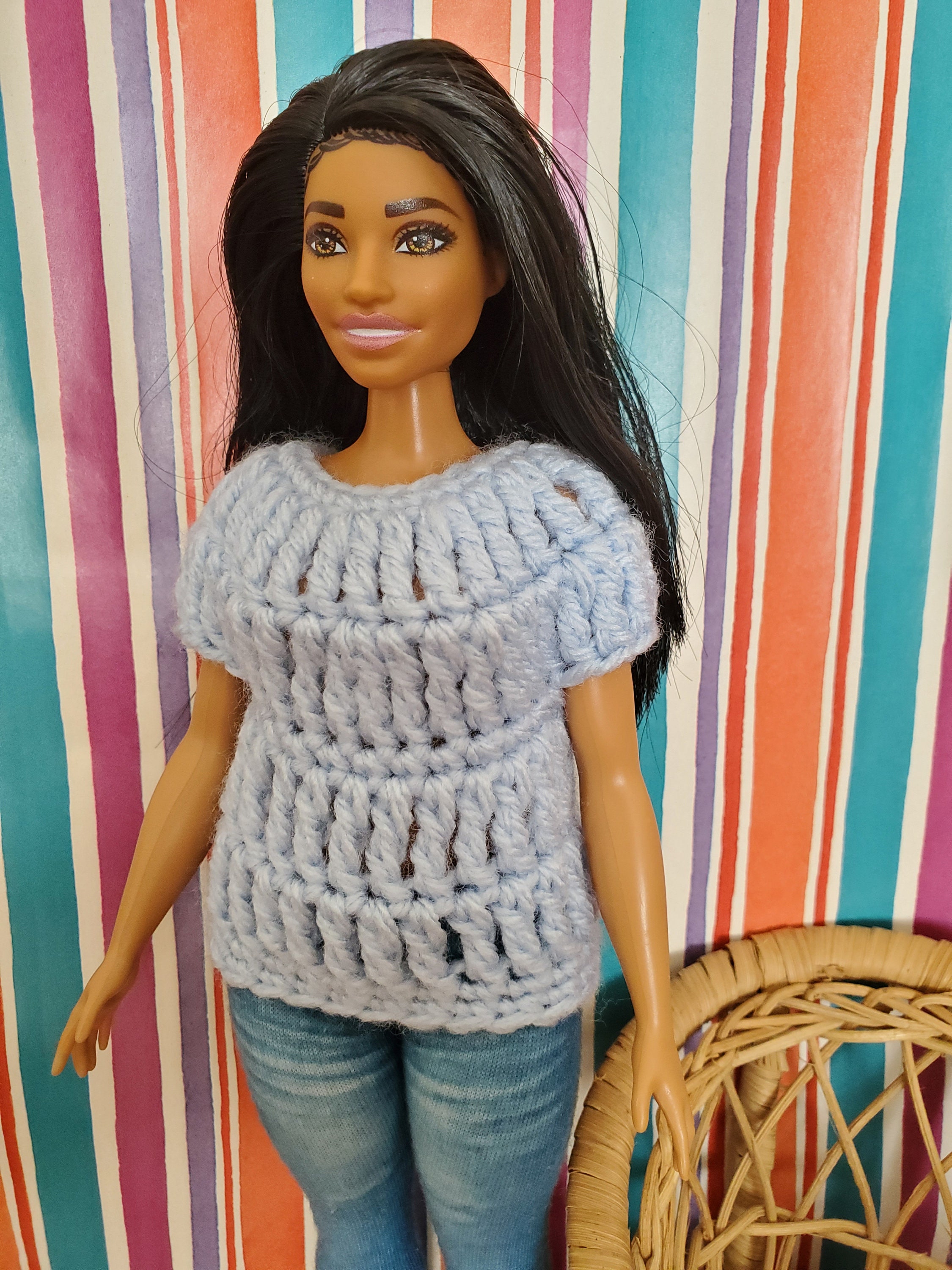 CROCHET PATTERN, Ken Doll Cardigan Pattern, Crochet Cardigan