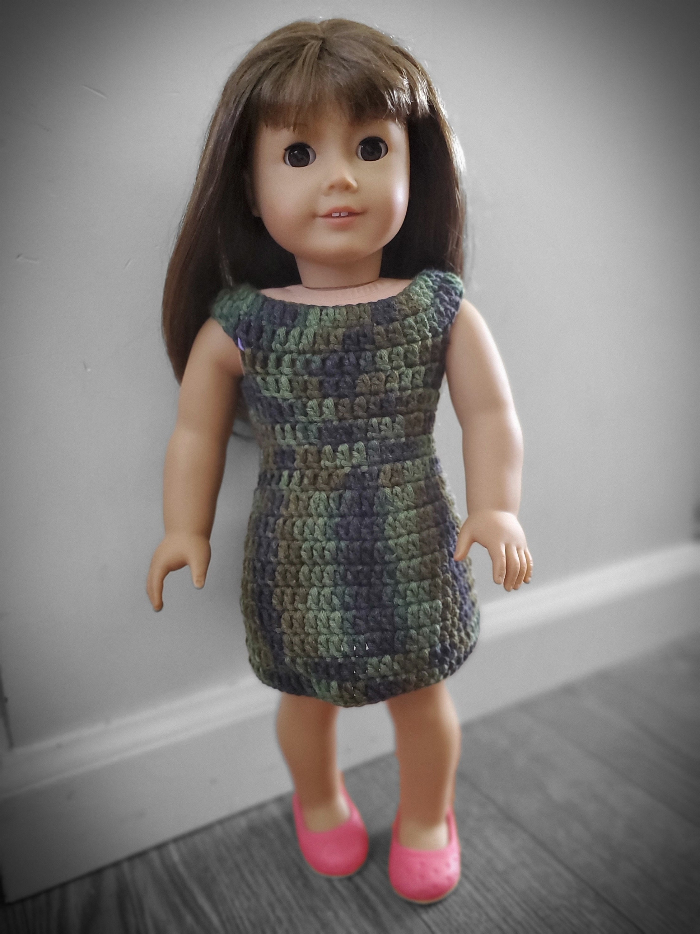 For Beginners Crochet Pattern Military Army DRESS Cotton Yarn for 18