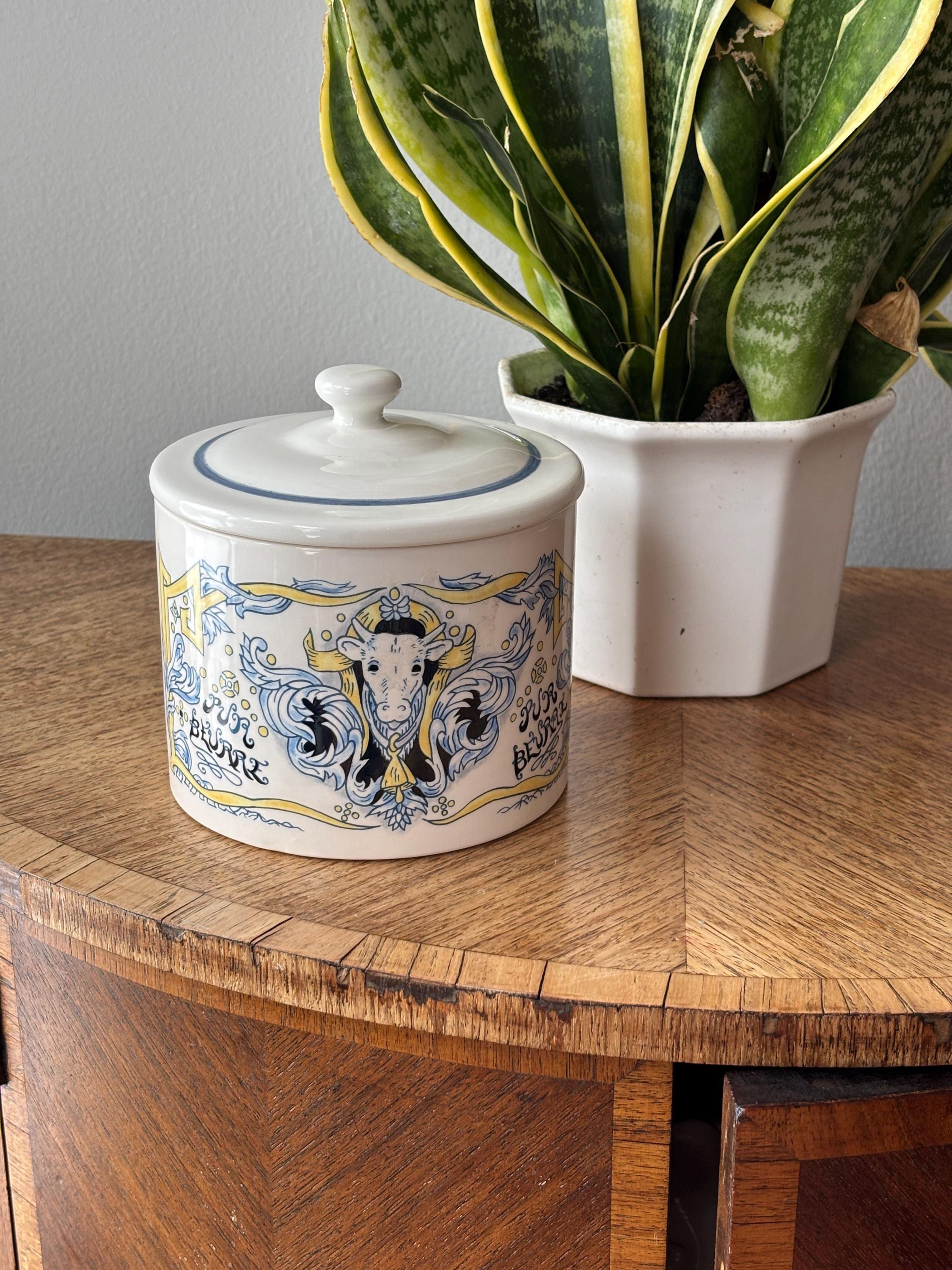 Blue Cow Butter Dish - Etsy display picture 1