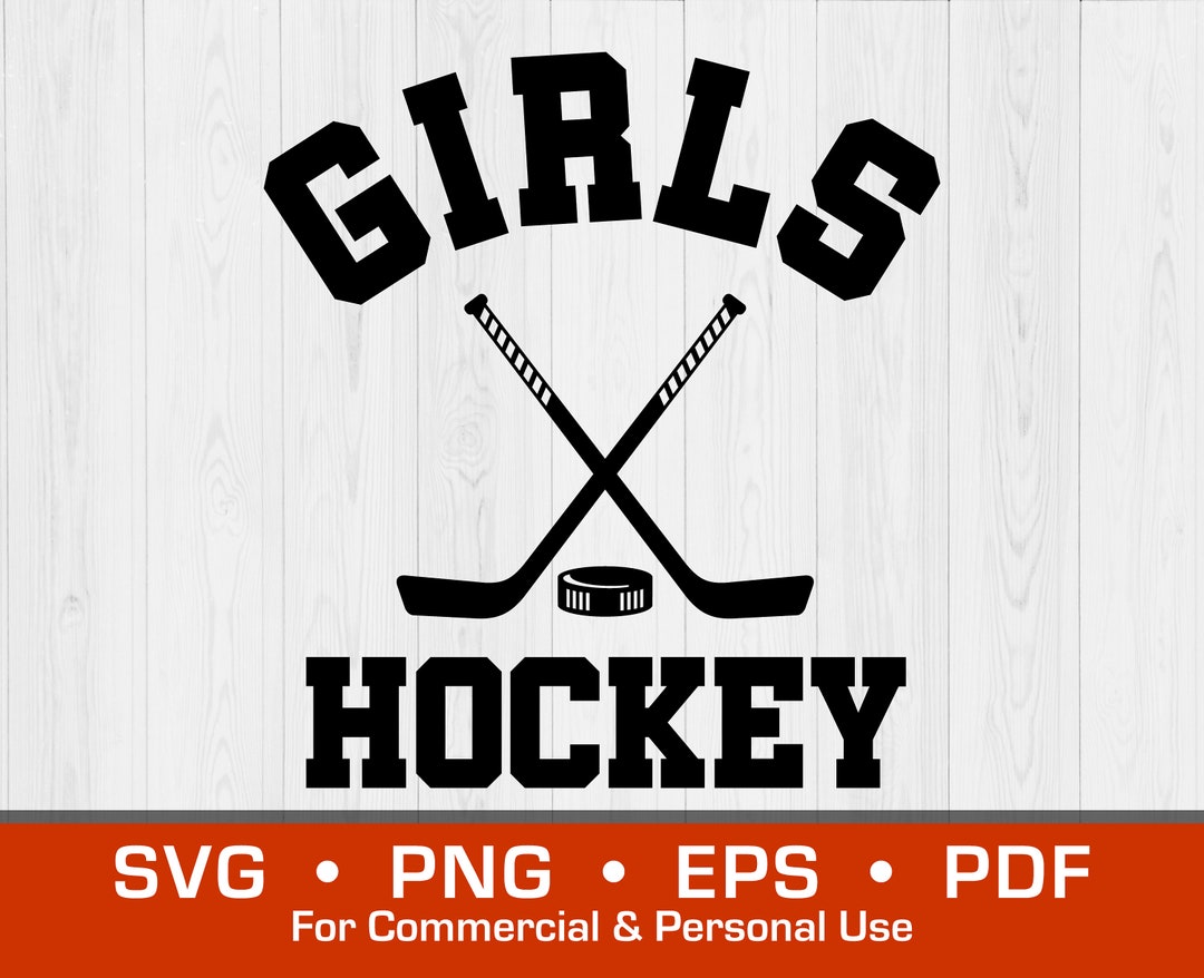 Girls Hockey SVG Clipart Svg Eps Png PDF Vector Etsy