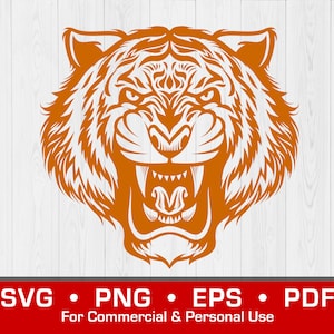 Bengal Tiger SVG Clipart – Svg | Eps | Png | PDF Vector