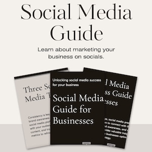 Social media guide, content creation, shot list, how to use socials, grow your business ebook, sell on social media, marketing guide