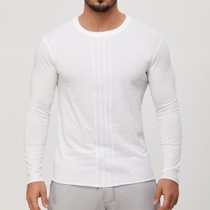 Suvi NYC Men&#39;s long sleeve contemporary long sleeve t-shirts. Top-tees. 100 % Quality Turkish Pima cotton. Cold weather essentials.