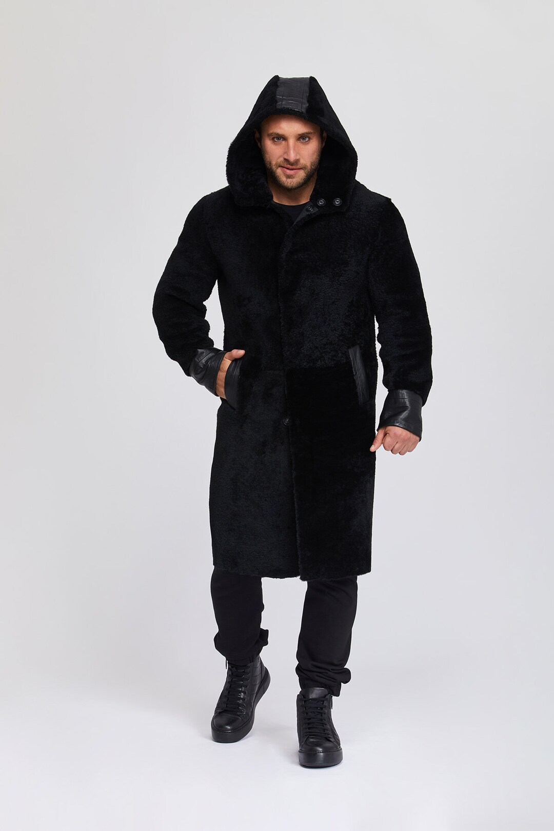 Suvi NYC Men's Shearlings Winter Overcoats. 100 % Turkish Sheepskin ...