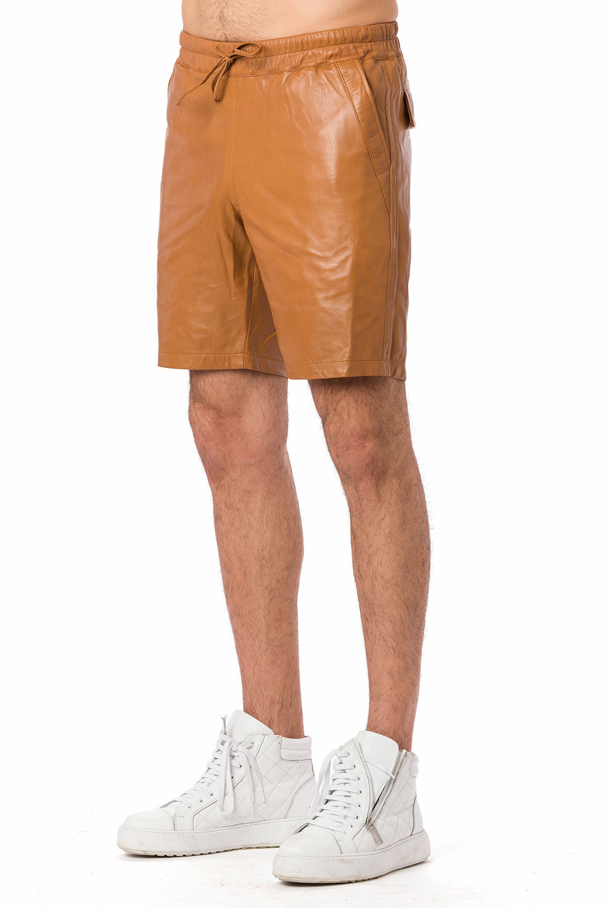 Suvi NYC Men's Leather Shorts. Lambskin. Classy. Elegant. Etsy