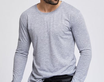 Suvi NYC Men's long sleeve t-shirts 100 % great quality Turkish Pima cotton preshrunk. Winter, cold weather essentials. Preshrunk.