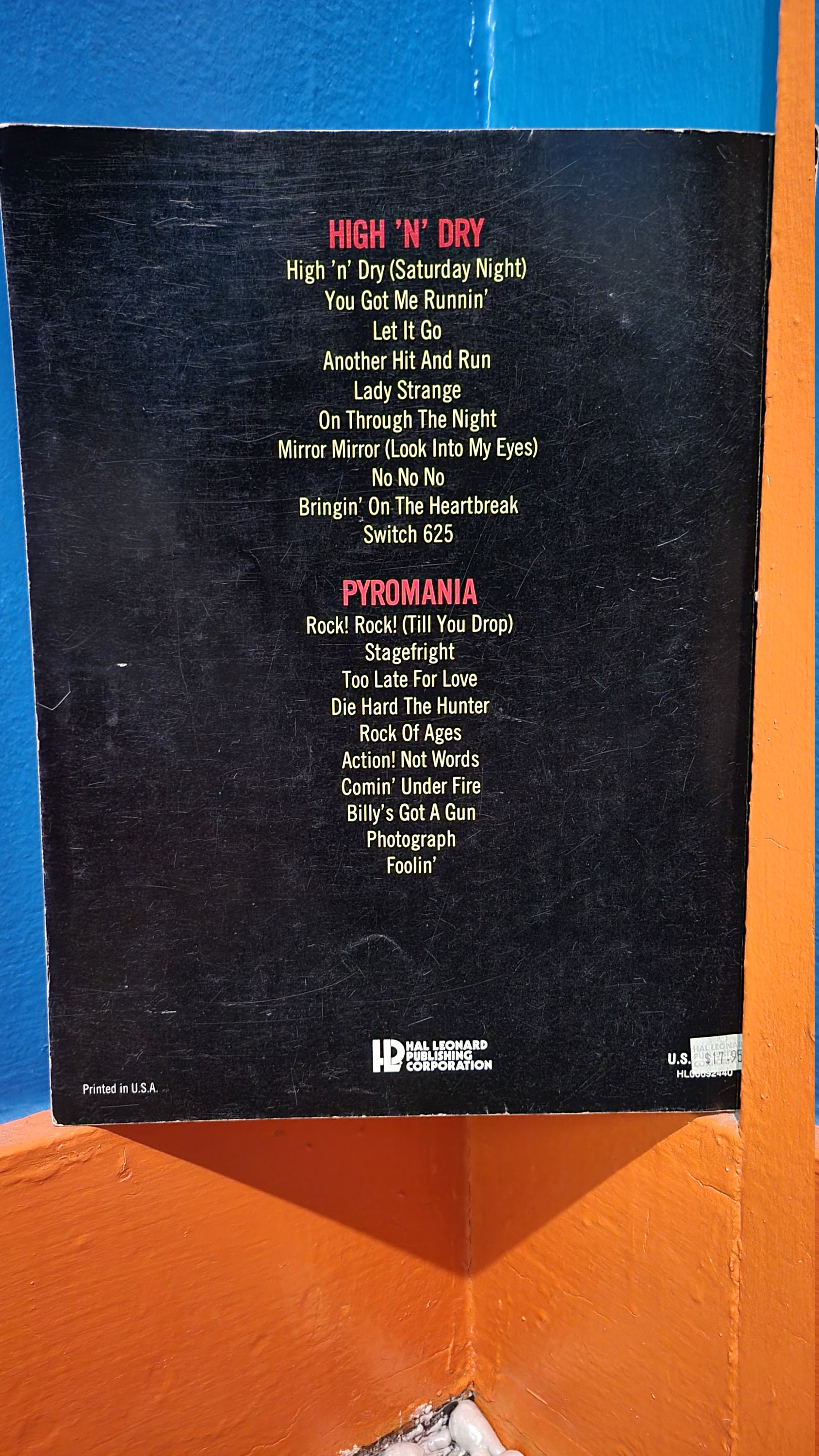 Def Leppard Sheet Music Etsy