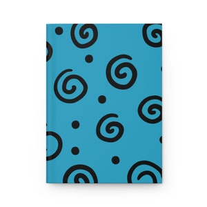 Hardcover Journal | Spiral Whimsy Journal Turquoise | Hardcover Journal Matte