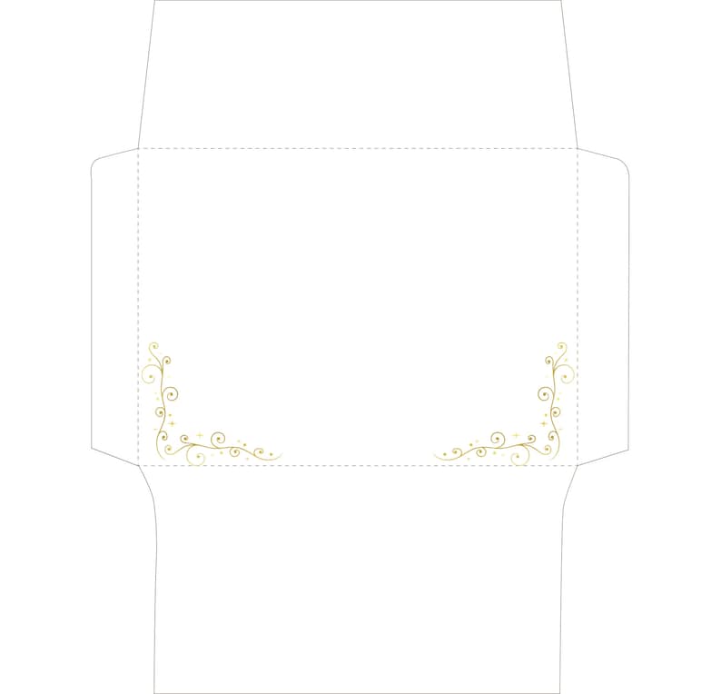 Printable 4x6 Envelope With 5 Border Designs Etsy