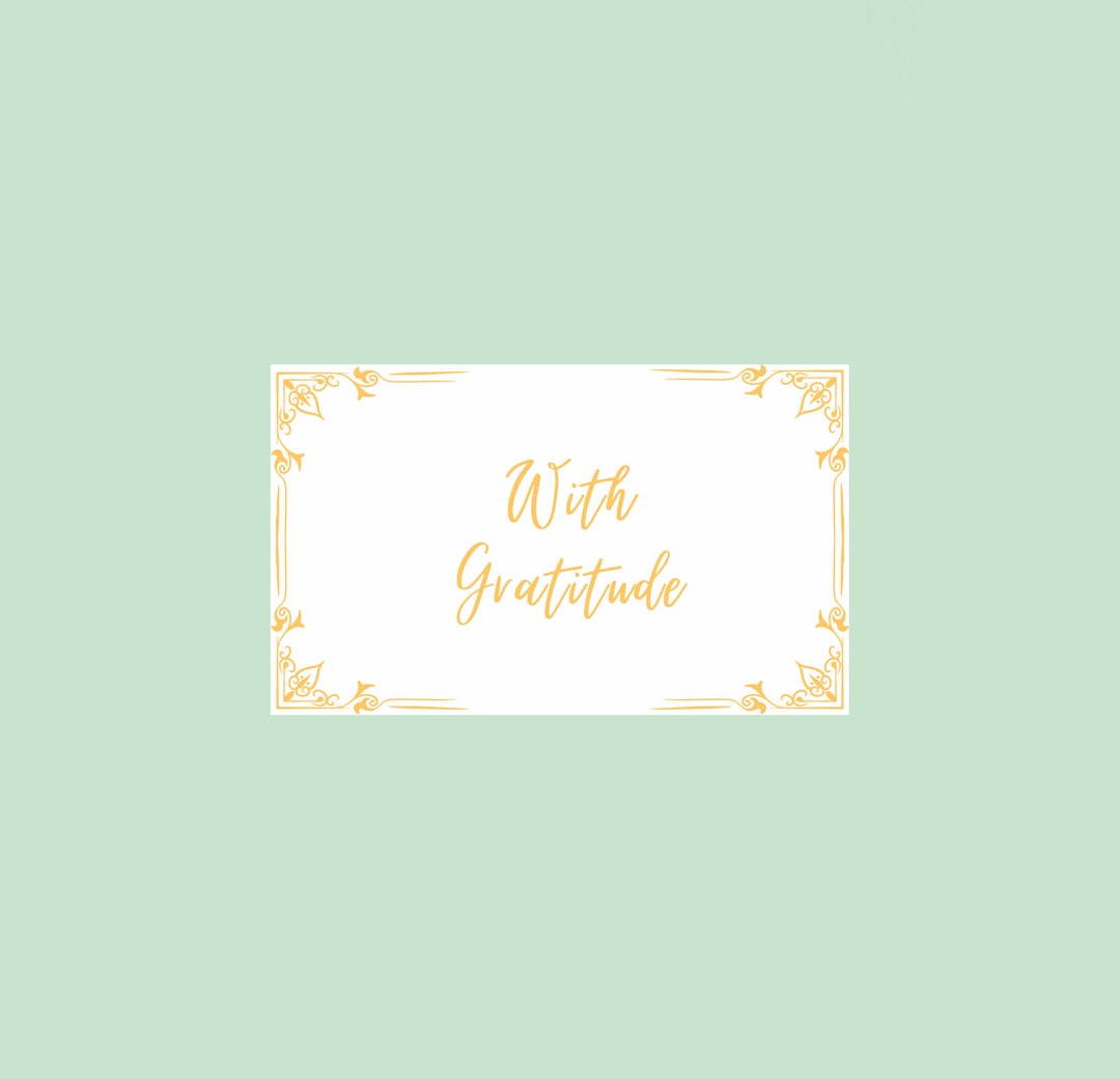 3x5 Thank You Notes | Digital Download - Etsy
