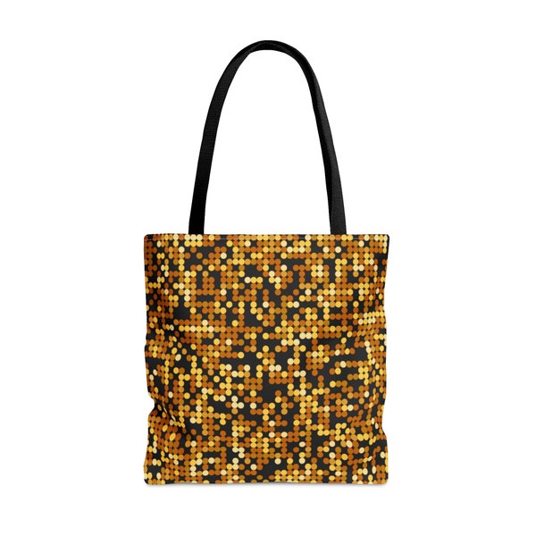 Tote Bag | Dot Design I Tote Black | AOP Tote Bag