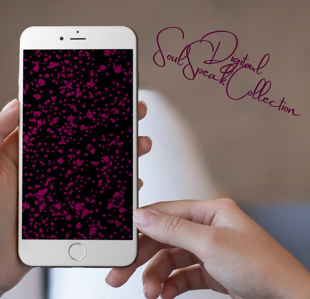 Paint Splatter Phone Wallpaper Design Etsy
