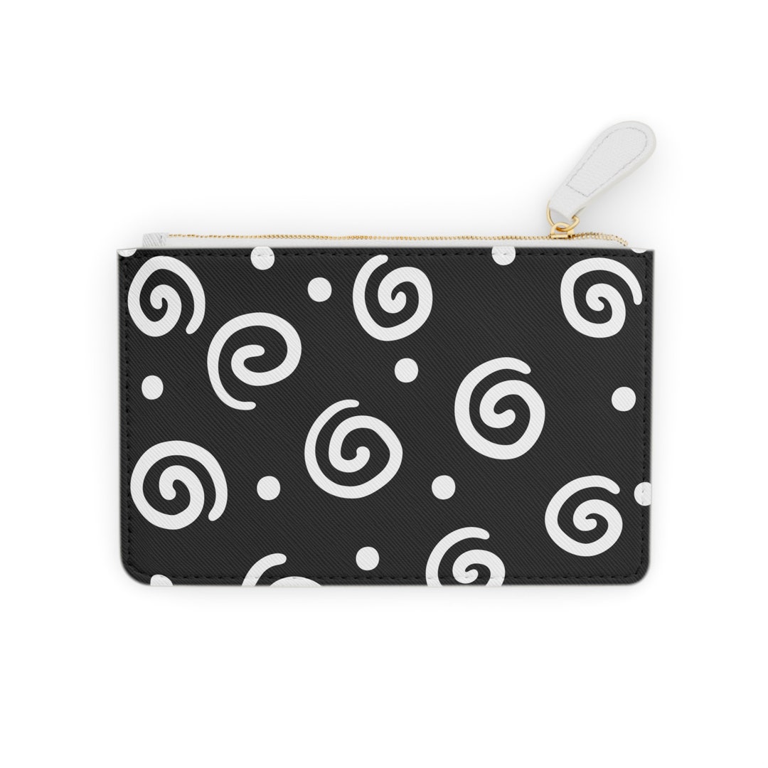 Mini Clutch Spiral Whimsy Clutch Black Mini Clutch Bag Etsy