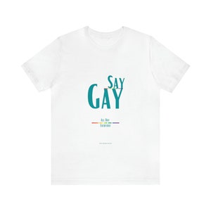 Say Gay All Day Rainbow Pride Unisex Tee