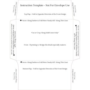 DIY 4x6 Envelope for Postcards, Printable Envelopes With 5 Different ...