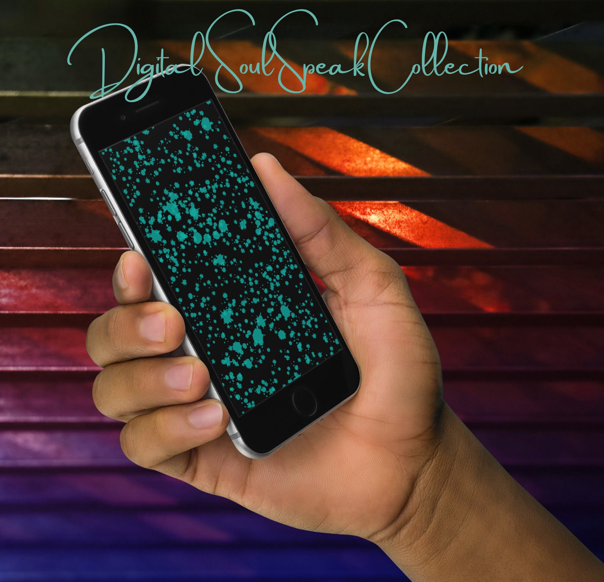Paint Splatter Phone Wallpaper Design Etsy