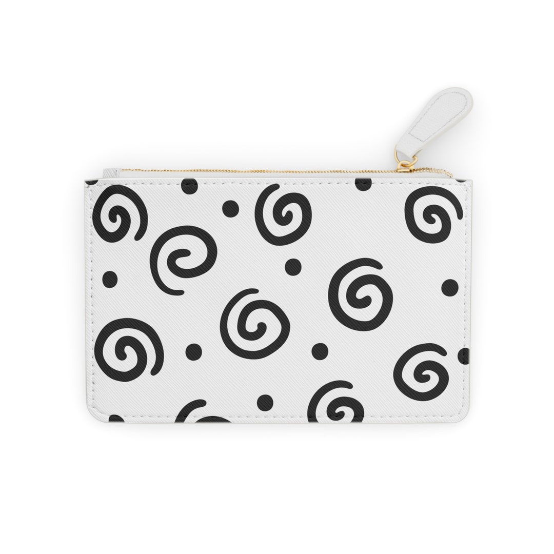Mini Clutch Spiral Whimsy Clutch White Mini Clutch Bag Etsy