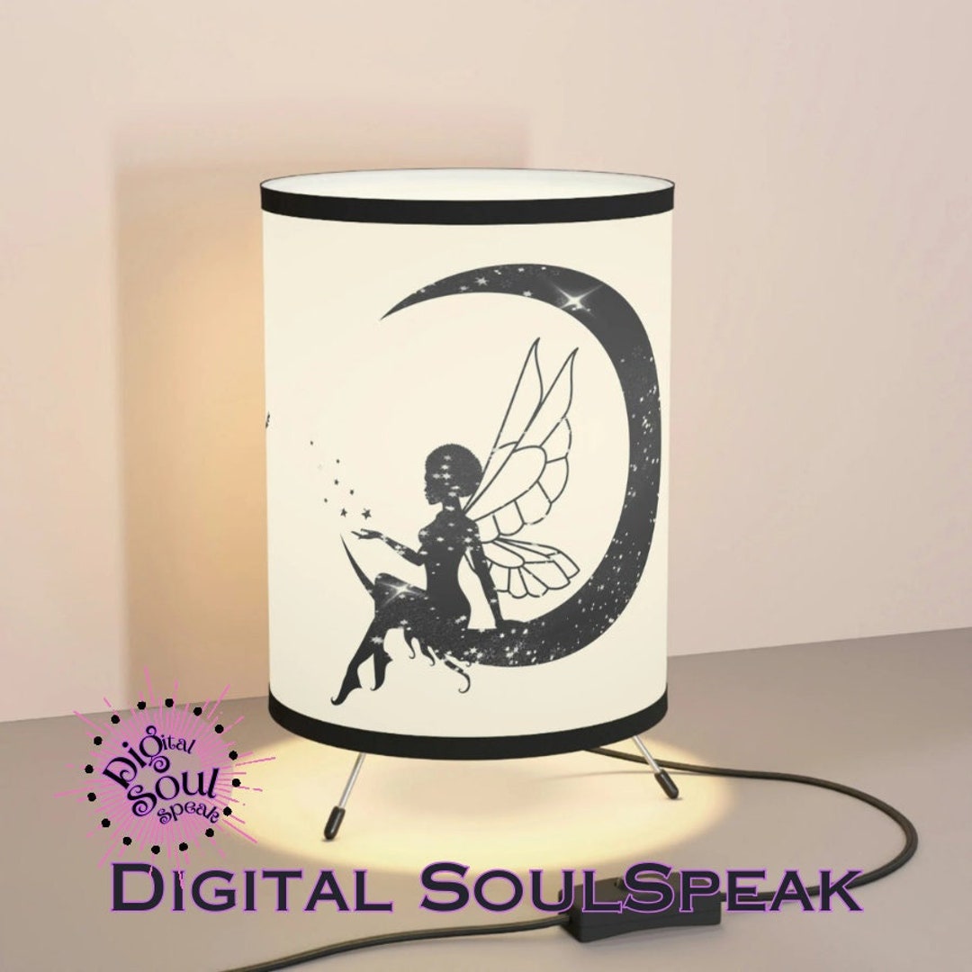 Tripod Lamp with High-Res Printed Shade, US\CA plug