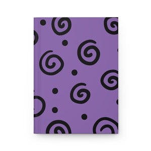 Hardcover Journal | Spiral Whimsy Journal Lavender | Hardcover Journal Matte