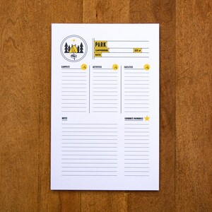 Camping Cards - Campground Rating Cards